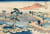 Puzzle 1000 pièces - Hokusai - Image Ancienne du Pont à Huit Parties dans la Proclassiquece de Mikawa - Grafika