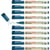 Lot de 10 marqueurs permanents - EDDING - EcoLine 25 - Pointe fine 1 mm - Bleu