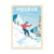 Affiche 30x40 cm - Megeve - Olahoop Travel Posters
