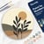 Peinture par Numéro sur disque en bois Figured'Art - Paysage et Plante - Kit de Loisir Créatif DIY Numéro d'Art Complet - 30cm de diamètre