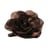 Broche fleur 11cm marron