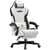 Chaise gaming ergonomique GTPLAYER - Tissu respirant - Blanc/Marron - 50 x 50 x 130 cm