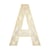 Lettre A en bois Alphabet géant ajouré 24 cm