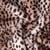 Tissu Fausse fourrure Léna guépard Noir sur fond Brun