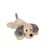 Peluche - Peluche Chien Allongé Douceur Crème Oreilles Grises - 50 cm