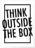 Affiche 'Think Outside the box' | A3 : 29,7x42cm
