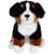 Peluche Chien Bouvier Bernois-  - Assis,25 cm