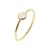 Bague Gemia en pierre de Lune plaqué or taille 54 - Sloya