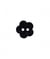 Carte de 3 boutons Fleurs Noir 18mm - Union Knopf Noir