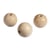 Boules en bois brut, percées, 35mm, forage 8mm, 3pces