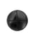 Carte de 2 boutons simili cuir marron 23mm - Prym Noir