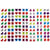 MégaCréa DIY - Stickers strass géométriques 0,8 cm 140 pièces