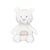 Doudou en velours blanc
