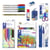 Kit de rentrée des classes - Staedtler - Ciseaux - Crayons - Feutres - Colle - Gomme - Stylos - Compas - Taille-crayon