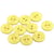 Bouton 2 trous fille 15mm Jaune Mimosa