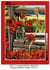 Canevas antique Le vieux puit aux coquelicots 45x60cm