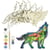 Kit en bois 3D à peindre Loup Creatifwood