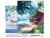 Peinture par Numéro Figured'Art avec Cadre - Village de surf - Kit de Loisir Créatif DIY Numéro d'Art Complet - 40x50cm toile tendue sur châssis