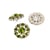 Bouton strass vert 18mm