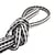 Bobine 25m Elastique rectangle 6 mm Gris Moyen