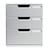 Module de classement Modulo Office 3 tiroirs fermés - Granit - Exacompta