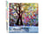 Peinture par Numéro Figured'Art - Arbre effet vitrail - Kit de Loisir Créatif DIY Numéro d'Art Complet - 40x50cm sans châssis en bois