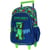 Sac à dos à roulettes Minecraft Creeper Boom 48 CM 2 compartiments
