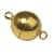 Fermoir magnétique, extra fort, 12mm ø, plaqué or, 1 pièce
