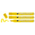 Marqueur permanent Edding 2200 C - Pointe biseautée 1-5 mm - Jaune - Corps aluminium