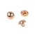 Lot de 3 boutons boule à queue 10mm or