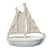 Bâteau à voile en bois, 8,5 cm