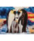 Kit Extra-large de point de croix compté - Pingouins - 55,5 x 45 cm - Trimits Multicolore