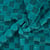 Tissu Fausse fourrure à carreaux Bleu pétrole