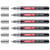 Lot de 6 marqueurs peinture - EDDING - Pointe ronde 1-2 mm - Argent - 791
