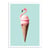 Affiche 30x40 cm - Flamingo cone - Jonas Loose