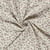 Tissu Double gaze de Coton Rosalie tapie de fleurs sur fond Ecru