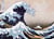 Puzzle 300 pièces - Grande Vague de Kanagawa - Lenticulaire 3D - Eurographics