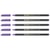 Lot de 5 feutres de coloriage métallisé EDDING 1200 violet métallisé pointe ronde 1-3 mm