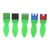 Lot de 5 brosses fantaisie 4cm - Cléopatre