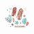 Tampons transparents et dies de découpe Framelits - Homards - 24 pièces - Sizzix