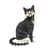 Maquette 3D en papier Chat noir et blanc - Fridolin