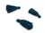 Lot de 3 BRELOQUES POMPONS GLANDS bleu fonce 25 mm - creation bijoux perles