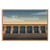 Tableau mural encadré illustration cabines Normandie 65x97 cm