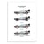 Affiche 30x40 cm - DeLorean DMC-12 - Olivier Bourdereau