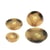 Lot de 3 boutons 4 trous imitation corne Beige Antilope