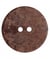 Carte de 1 bouton galet rond chocolat 2 trous 40mm - Union Knopf Marron