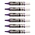 Lot de 6 marqueurs tableau blanc - PENTEL - Pointe biseautée large - Encre liquide violette