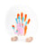 Kit empreinte main 4 personnes Pastel - activité parent enfant