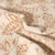 Toile de Coton  Célyan Fleuris ocre sur fond Ecru