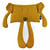 Coussin peluche Toctoc le chien ocre Les POP 40 × 26 cm - Maïlou Tradition